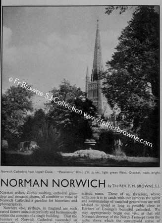 KODAK MAGAZINE ARTICLE ON NORWICH CATHEDRAL